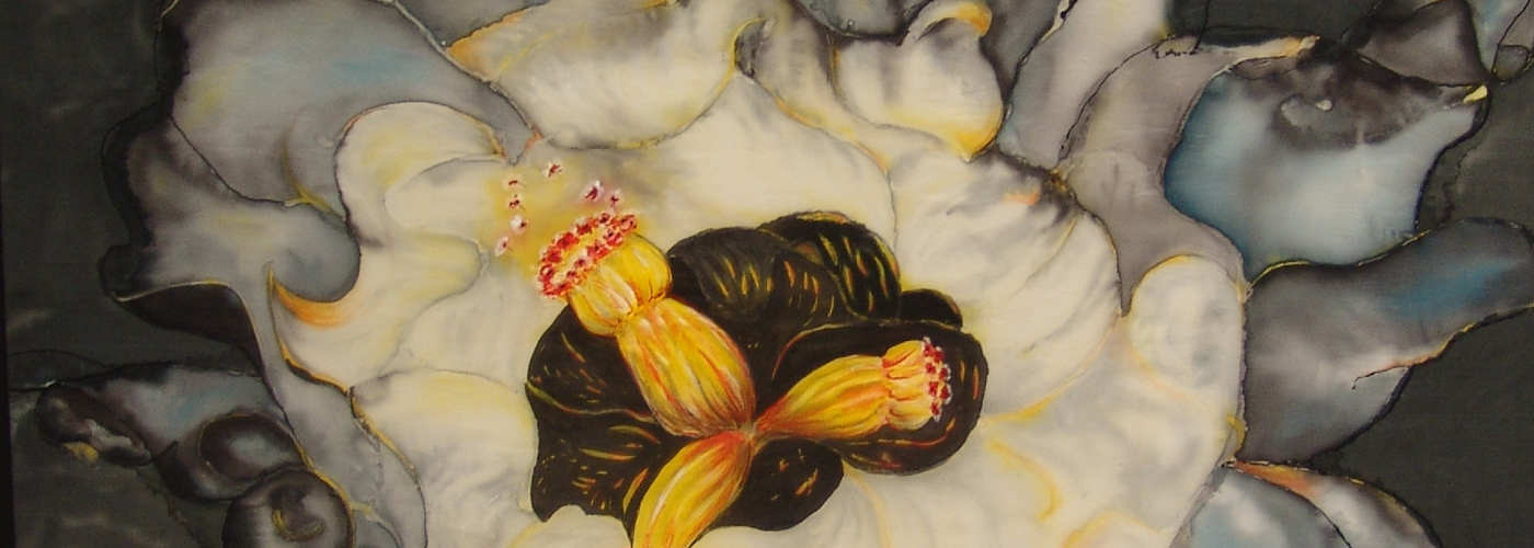 Maya Siebenlist,Seidenmalerei, Detail
